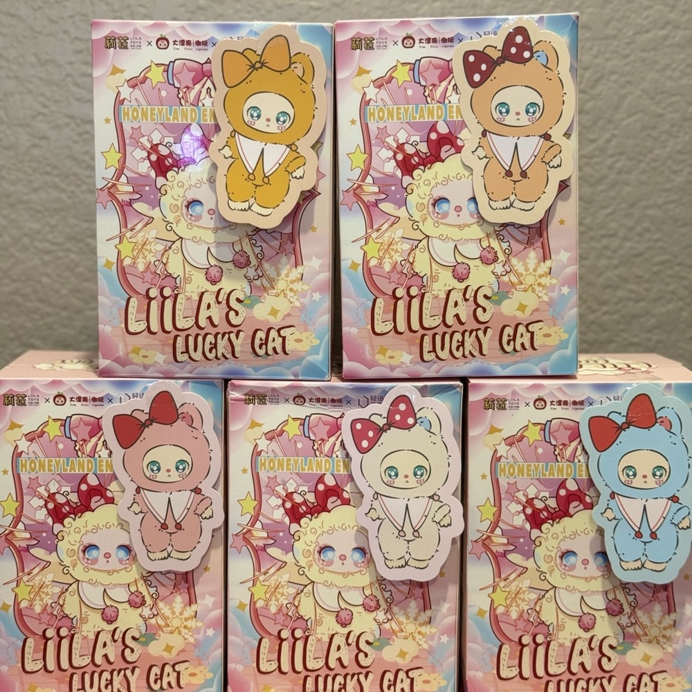 Liilas lucky cat ORANGES vinyl plush pendant blind box honeyland enchantment - Picture 5 of 6